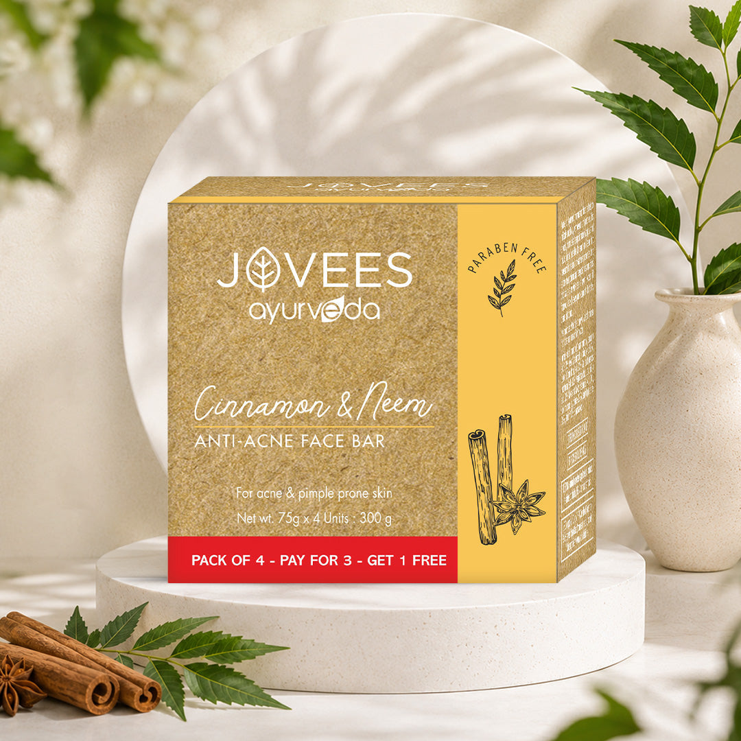 Jovees Cinnamon & Neem Anti Acne Face Bar Soap