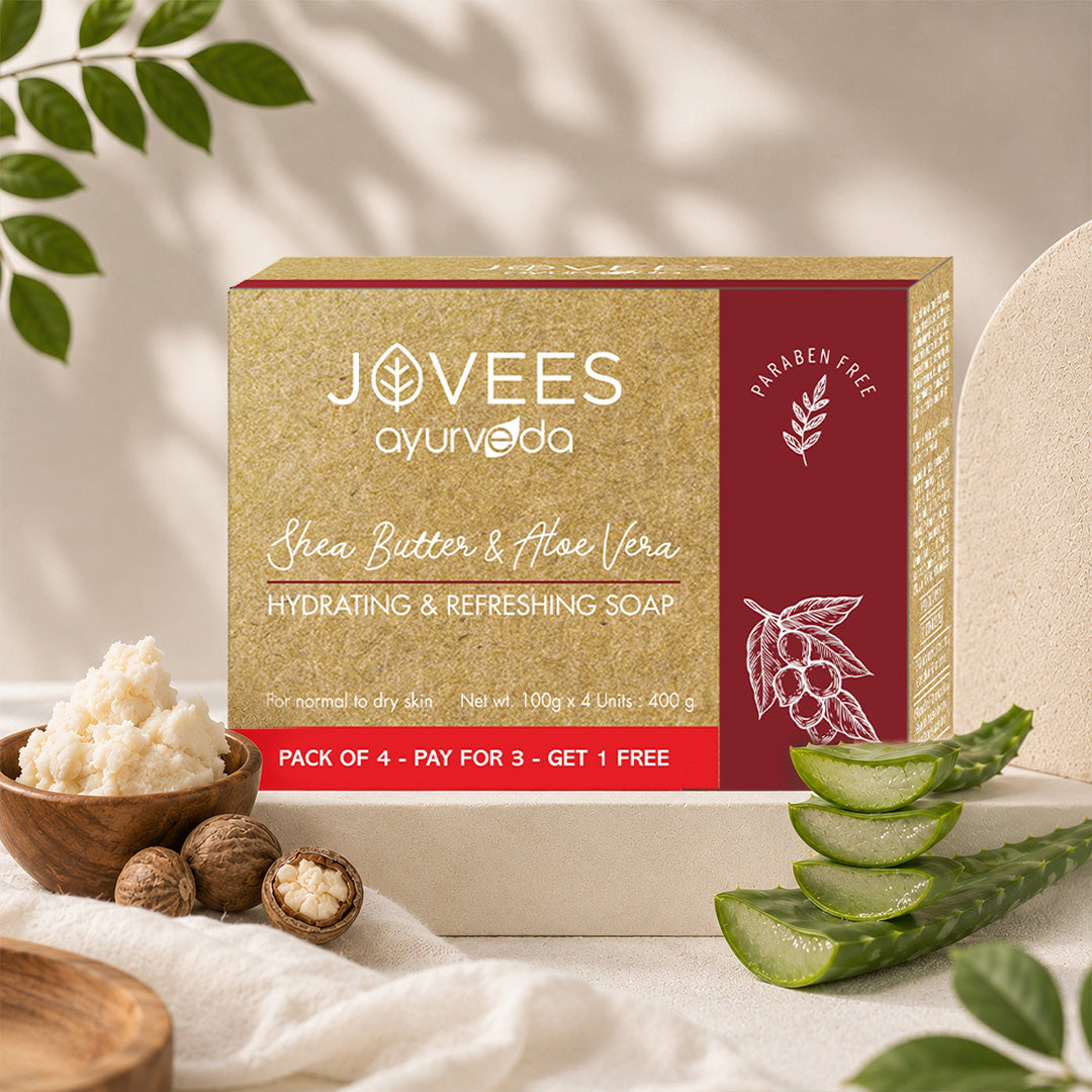 Jovees Shea butter & Aloe Vera Hydrating & Refreshing Soap
