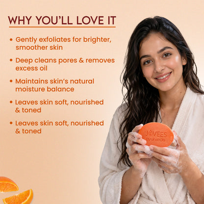 Jovees Orange Peel & Honey Exfoliating Soap