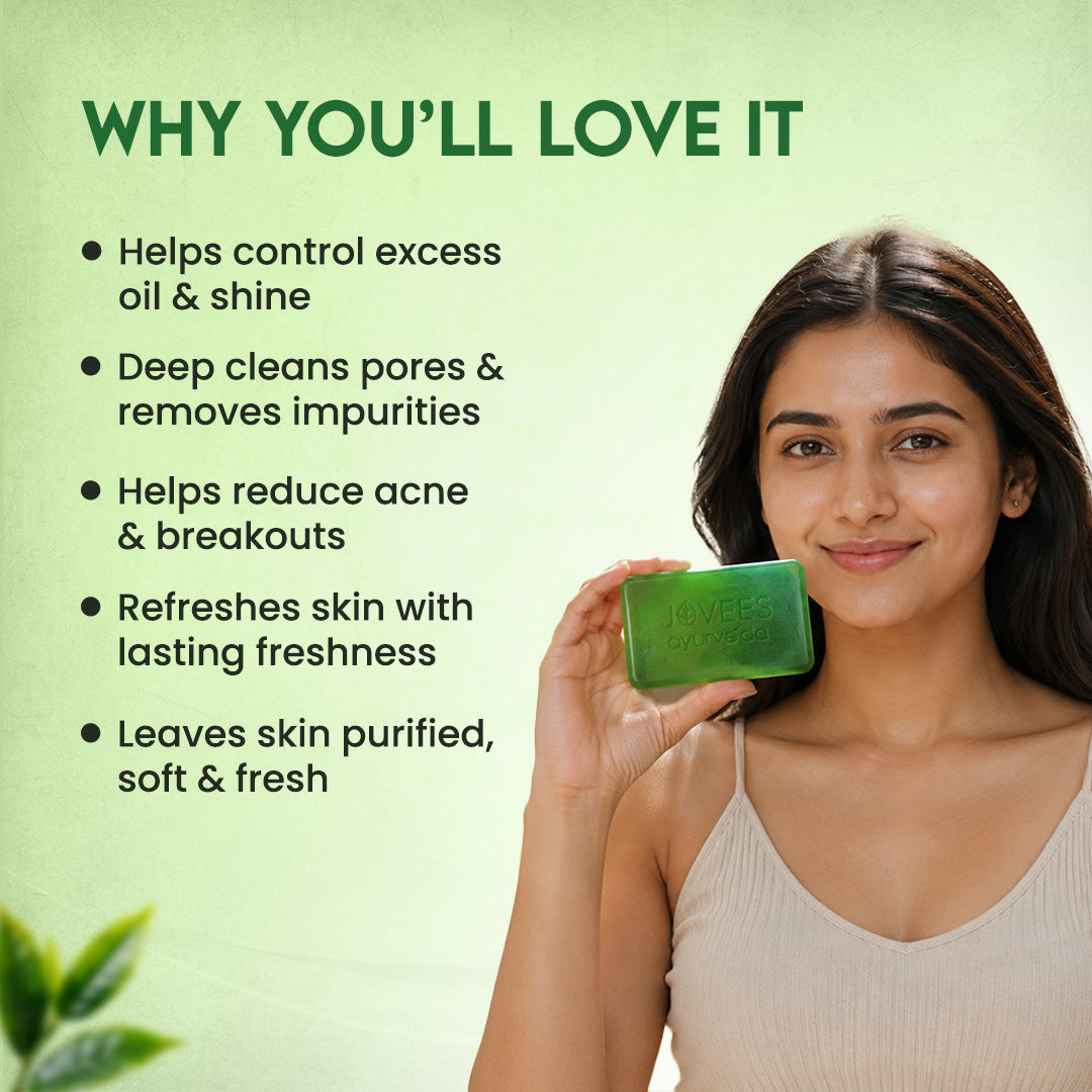 Jovees Tea Tree & Clove Oil Control Soap