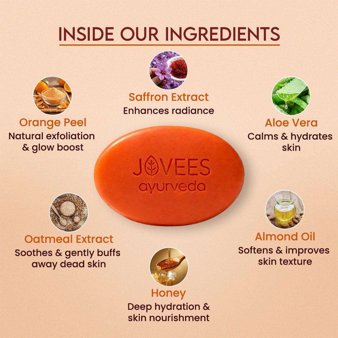 Jovees Orange Peel & Honey Exfoliating Soap