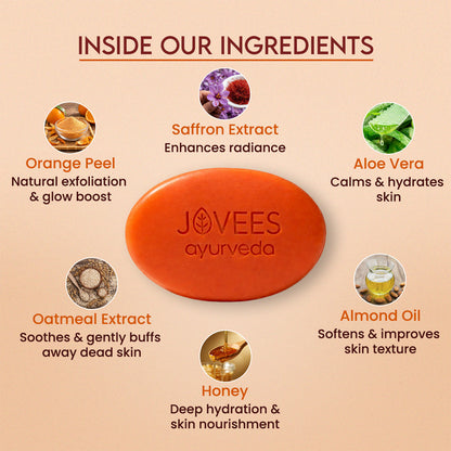 Jovees Orange Peel & Honey Exfoliating Soap
