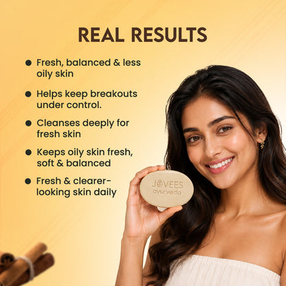 Jovees Cinnamon & Neem Anti Acne Face Bar Soap