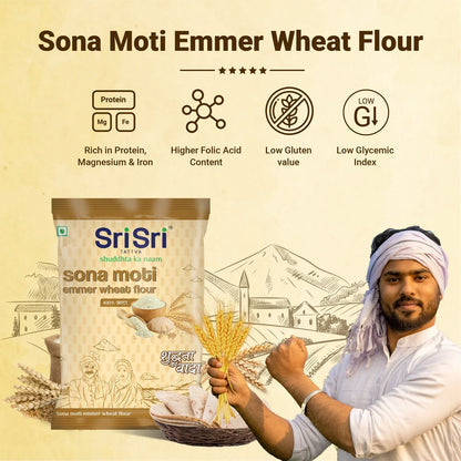 Nutrients of Sri Sri Tattva Sona Moti Emmer Wheat Flour