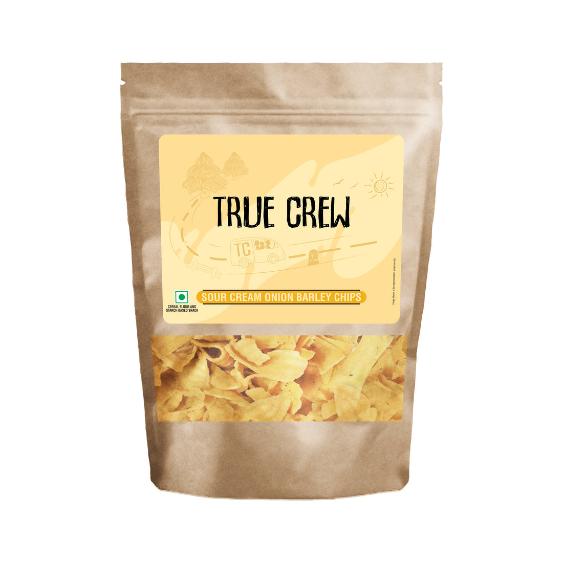 Sri Sri tattva True crew - sour cream onion barlay chips