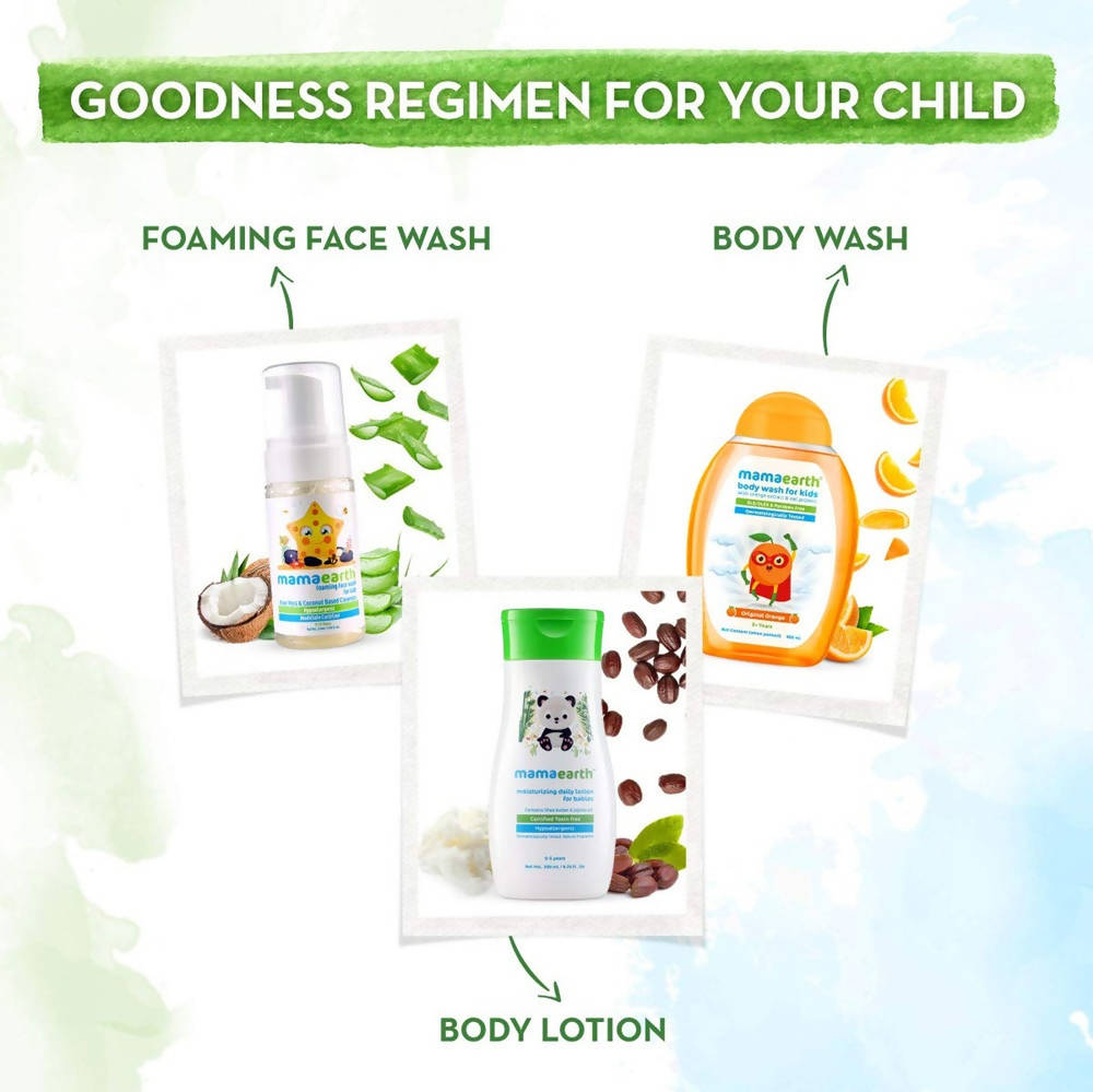 Mamaearth Original Orange Body Wash For Kids with Orange and Oat Protein