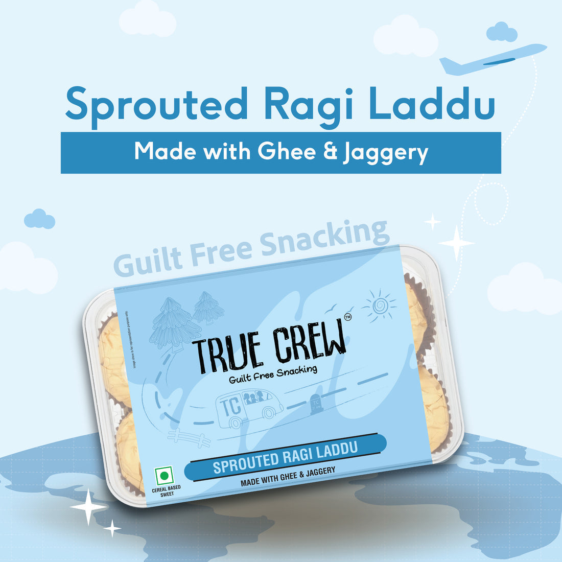 Sri Sri tattva True crew - sprouted ragi laddu - PUSHMYCART