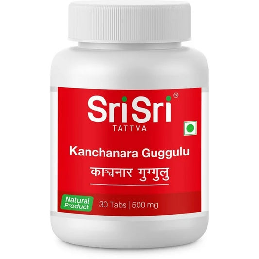 Sri Sri Tattva Kanchanara Guggulu 500mg 30Tabs - PUSHMYCART