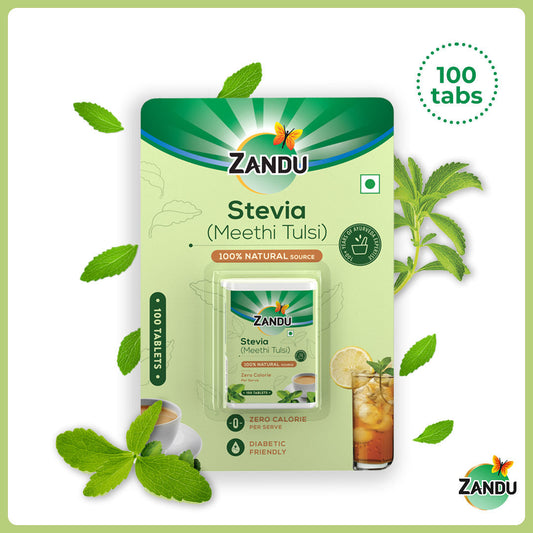 Zandu Stevia (Meethi Tulsi) Tablets