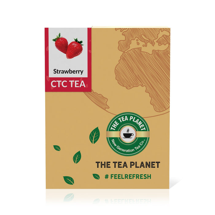 The Tea Planet Strawberry Flavored CTC Tea