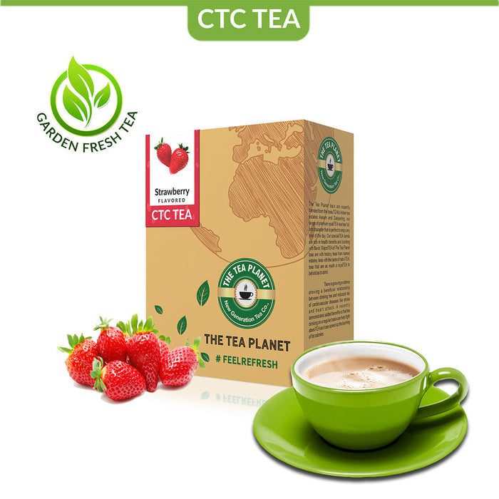 The Tea Planet Strawberry Flavored CTC Tea