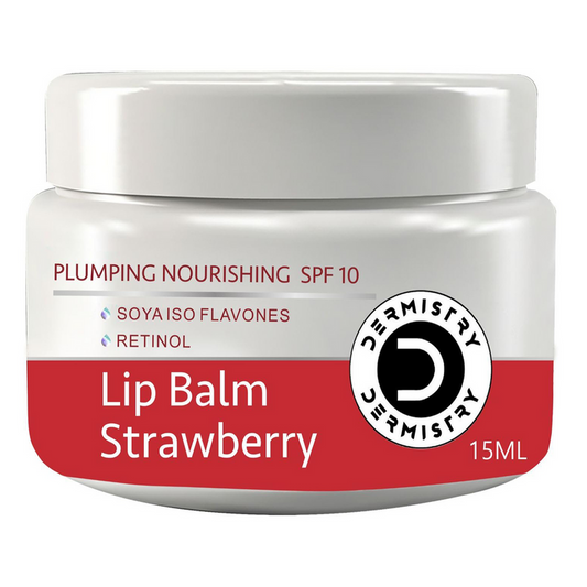 Dermistry Strawberry Lip Balm for Soft | Pink & Naturally Glowing Lips