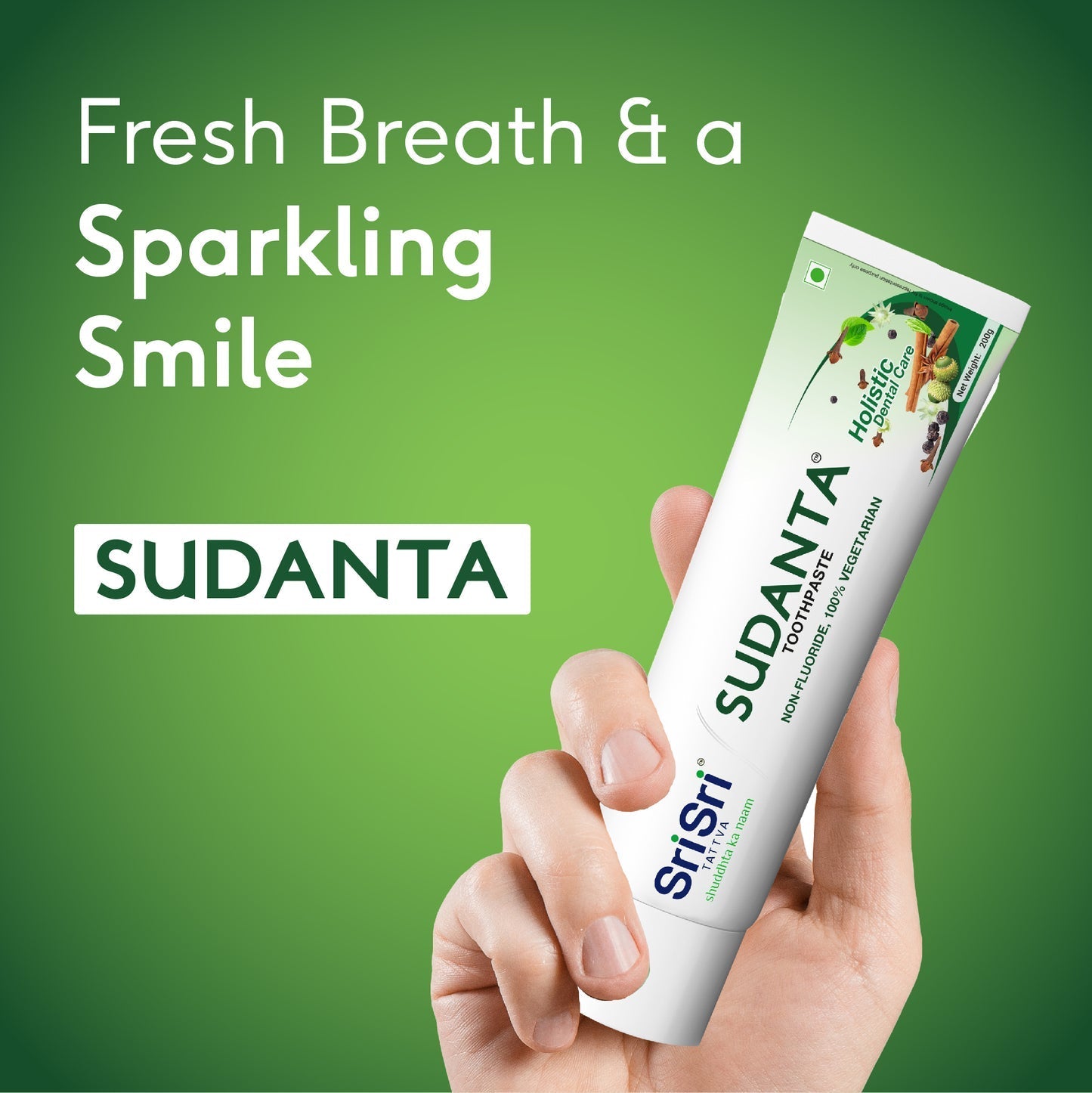 Sri Sri Tattva Sudanta Toothpaste 200g - PUSHMYCART