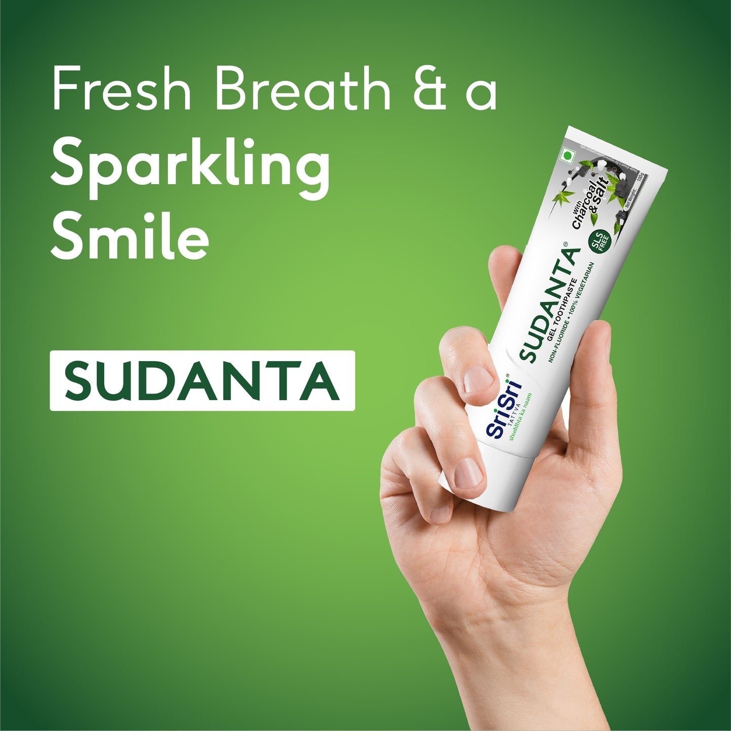 Sri Sri Tattva Toothpaste with Charcoal & Salt 100g - PUSHMYCART