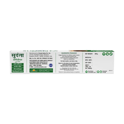 Sri sri tattva sudanta toothpaste - PUSHMYCART