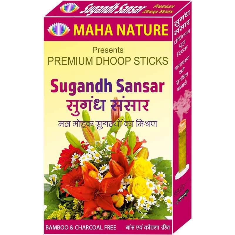 Maha Nature Sugandh Sansar Premium Dhoop Sticks