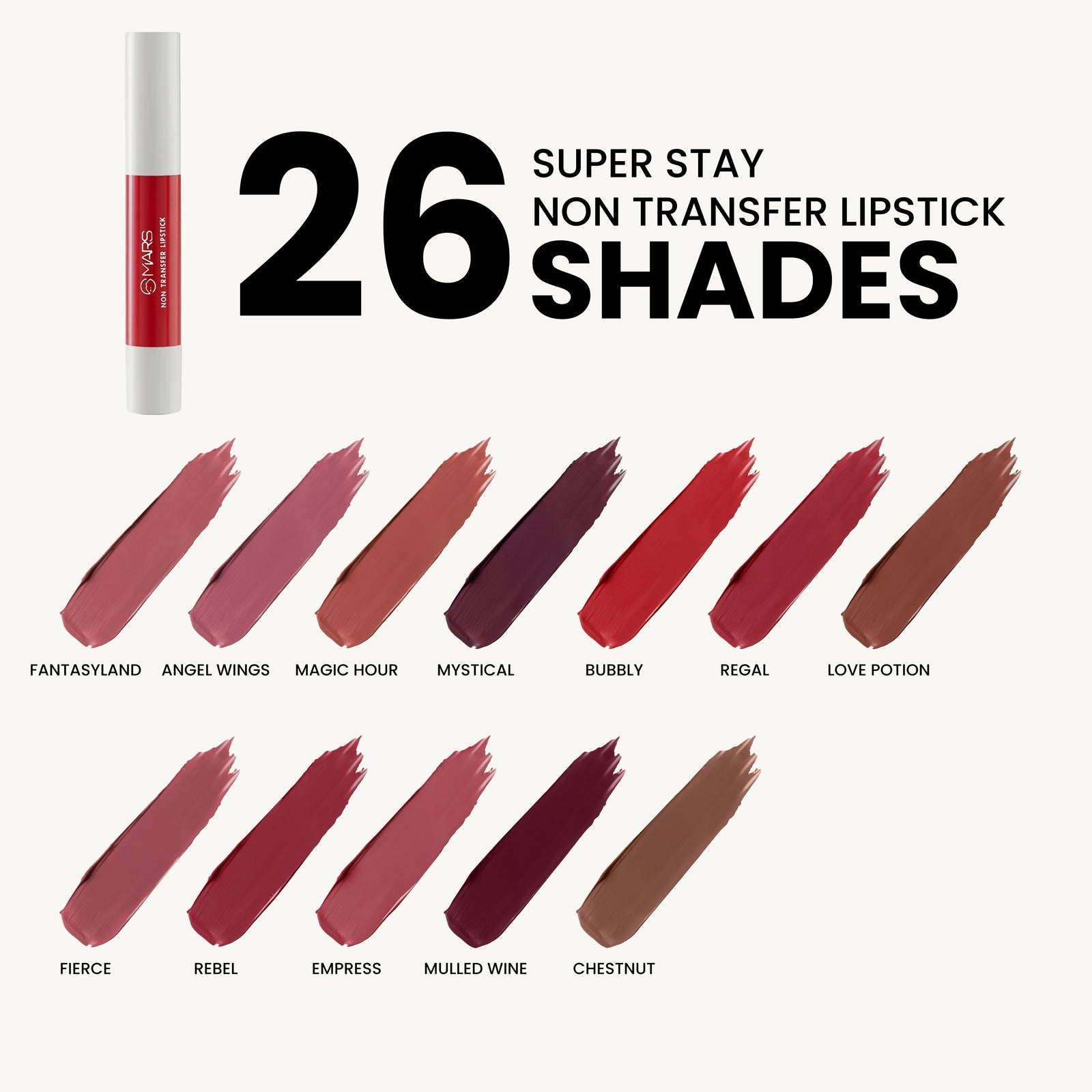 Mars Super Stay | Non Transfer Lipstick