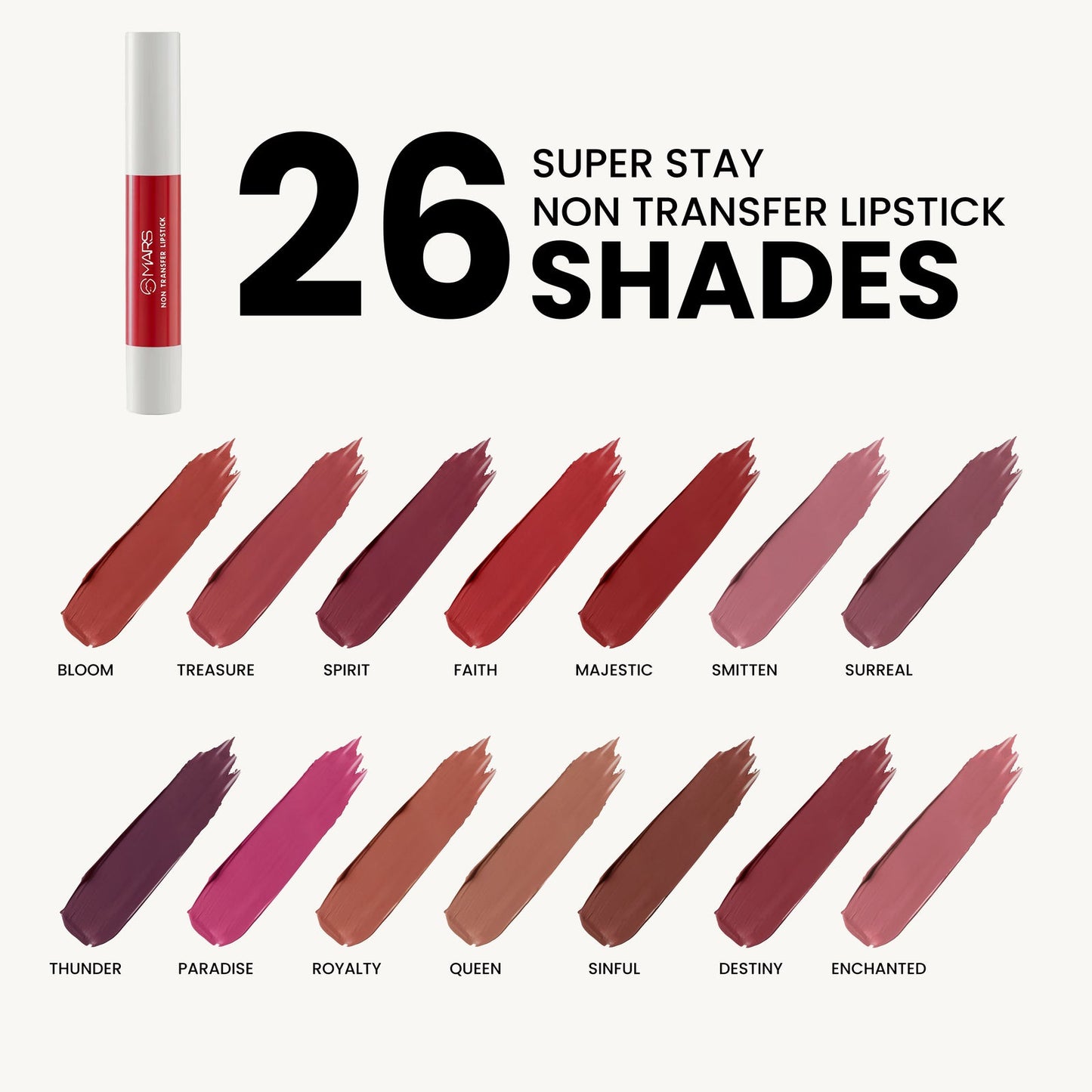 Mars Super Stay | Non Transfer Lipstick