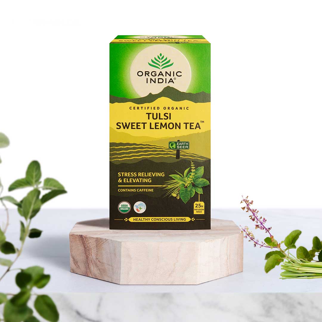 Organic India Tulsi Sweet Lemon Tea - PUSHMYCART