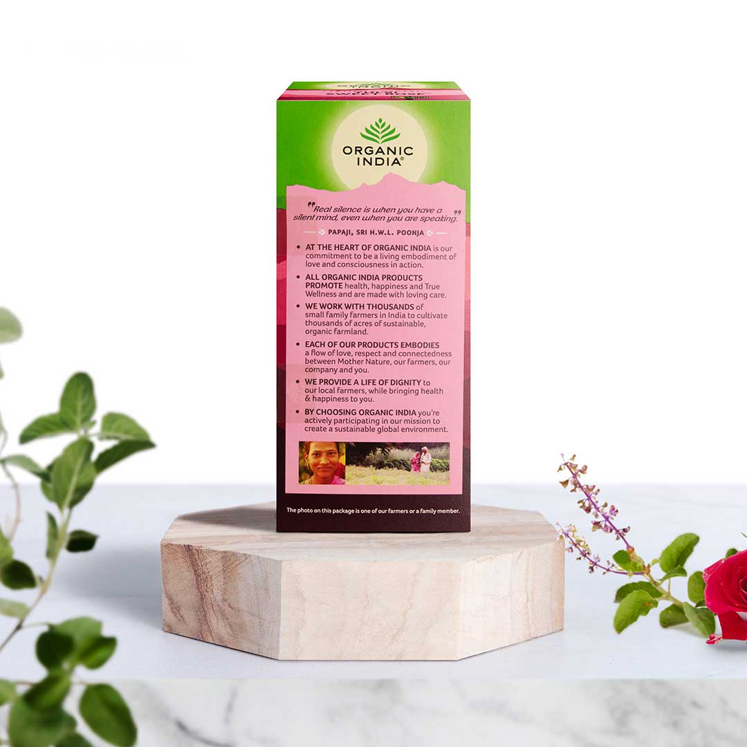 Organic India Tulsi Sweet Rose Tea - PUSHMYCART
