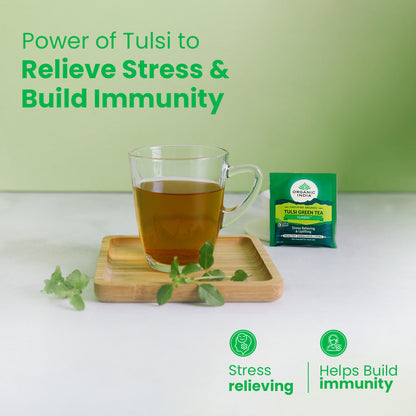 Organic India Tulsi Green Tea Classic - PUSHMYCART
