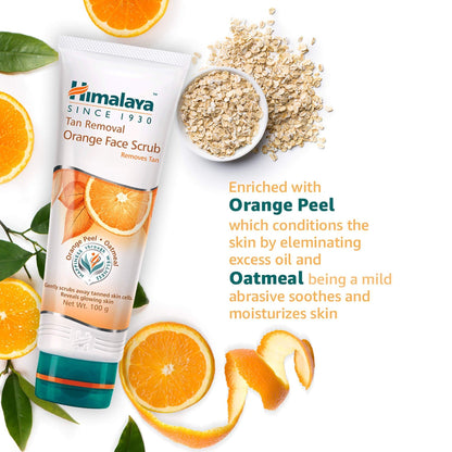 Himalaya Herbals Tan Removal Orange Face Scrub - PUSHMYCART