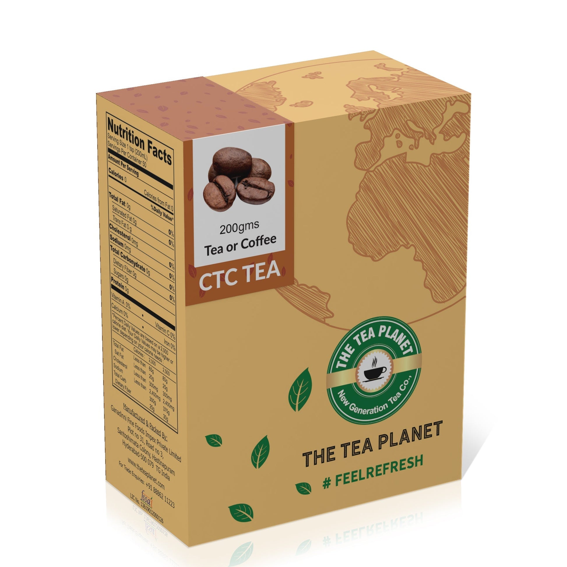 The Tea Planet Tea or Coffee Flavored CTC Tea