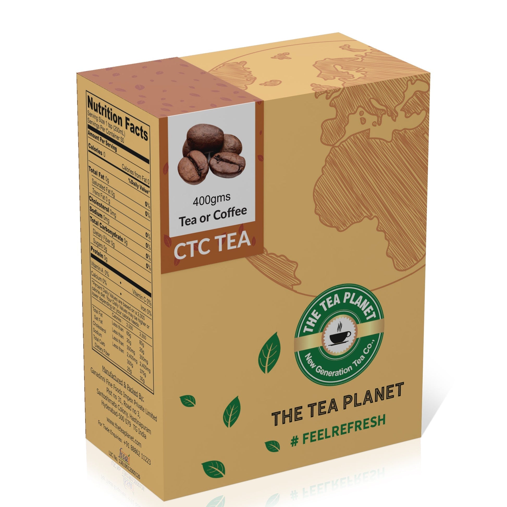 The Tea Planet Tea or Coffee Flavored CTC Tea