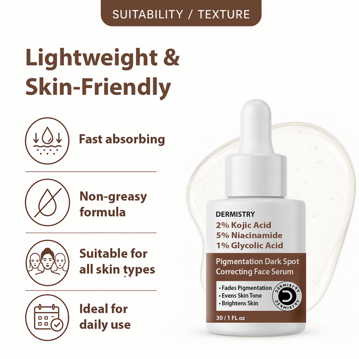 Dermistry Pigmentation Removal Serum for Even, Radiant Skin Tone