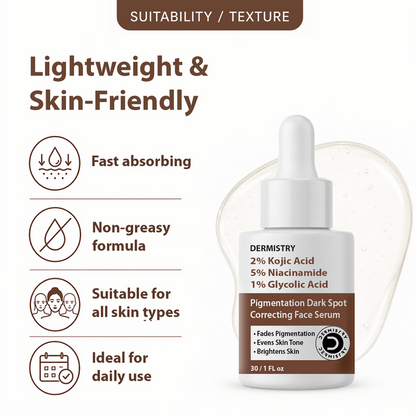 Dermistry Pigmentation Removal Serum for Even, Radiant Skin Tone
