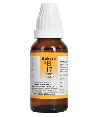 Bakson's Homeopathy B17 Drops - PUSHMYCART