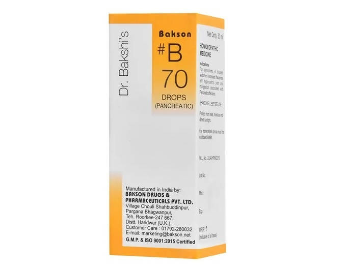 Bakson's Homeopathy B70 Drops - PUSHMYCART