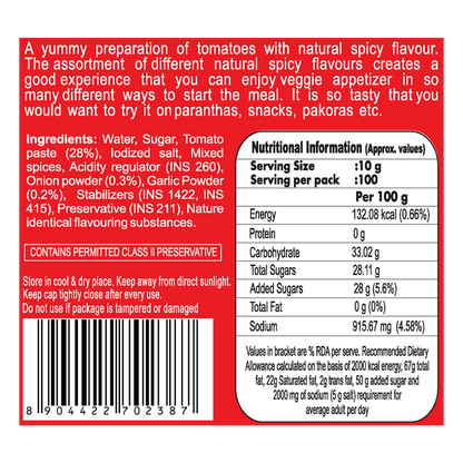 Patanjali Tomato Ketchup With Onion and Garlic