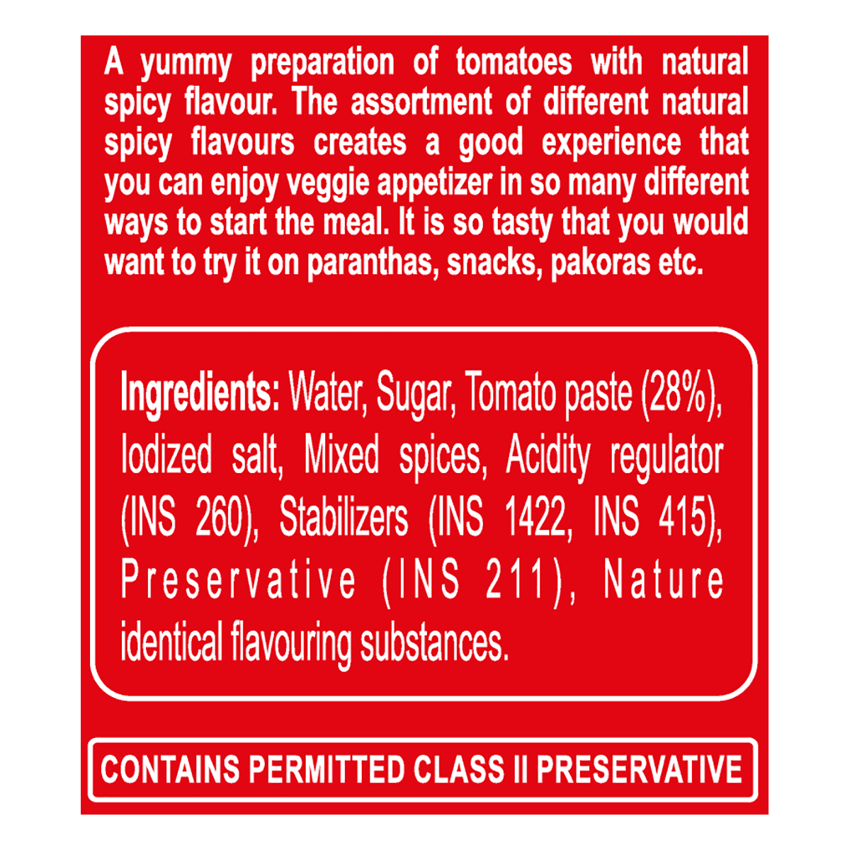 Patanjali Tomato Ketchup W/o Onion Garlic