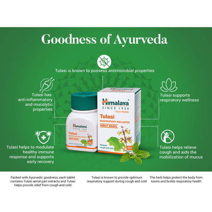 4 X Himalaya Tulsi - Holy Basil 60 Capsules - PUSHMYCART