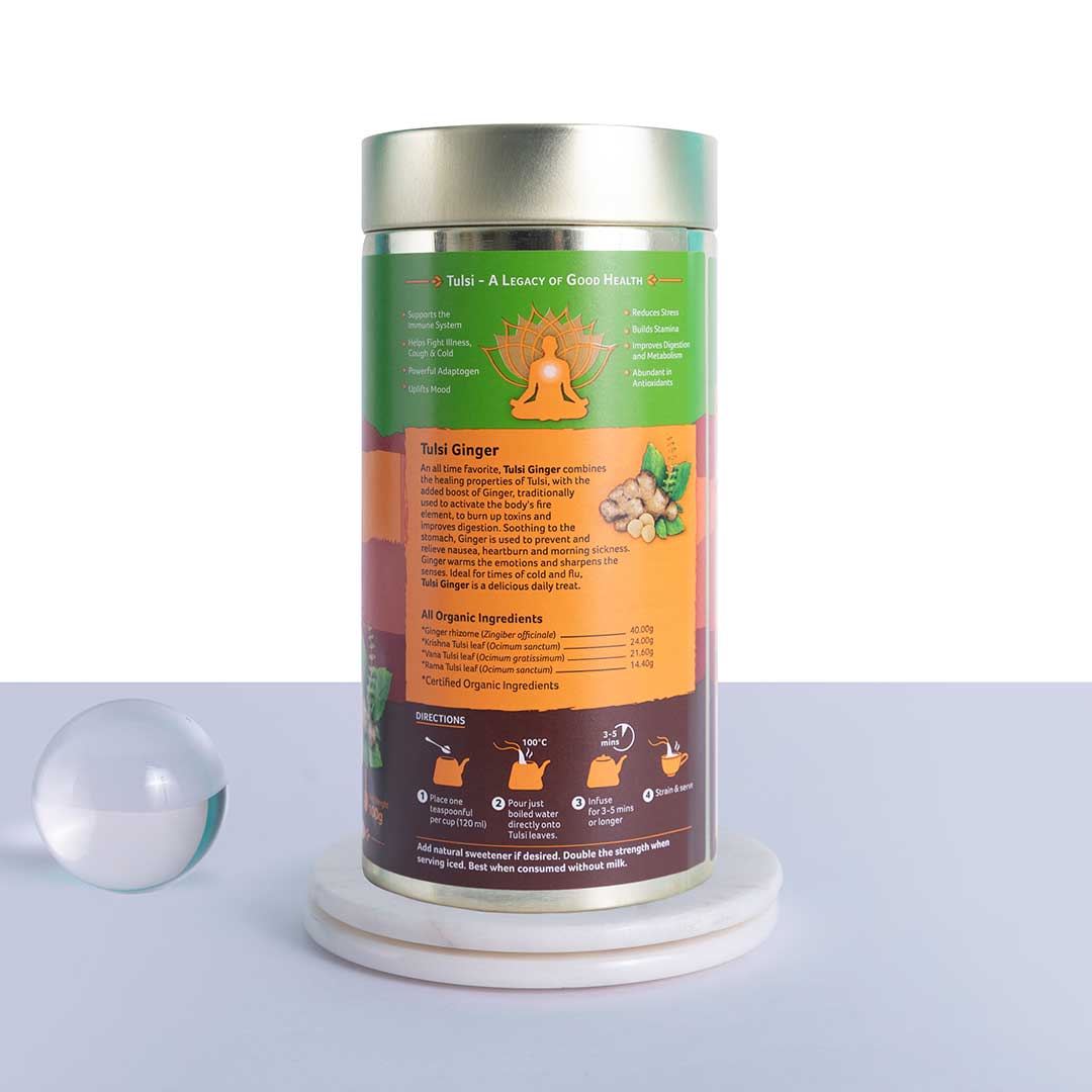 Organic India Tulsi Ginger Tea - PUSHMYCART