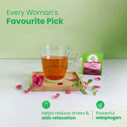 Organic India Tulsi Sweet Rose Tea - PUSHMYCART