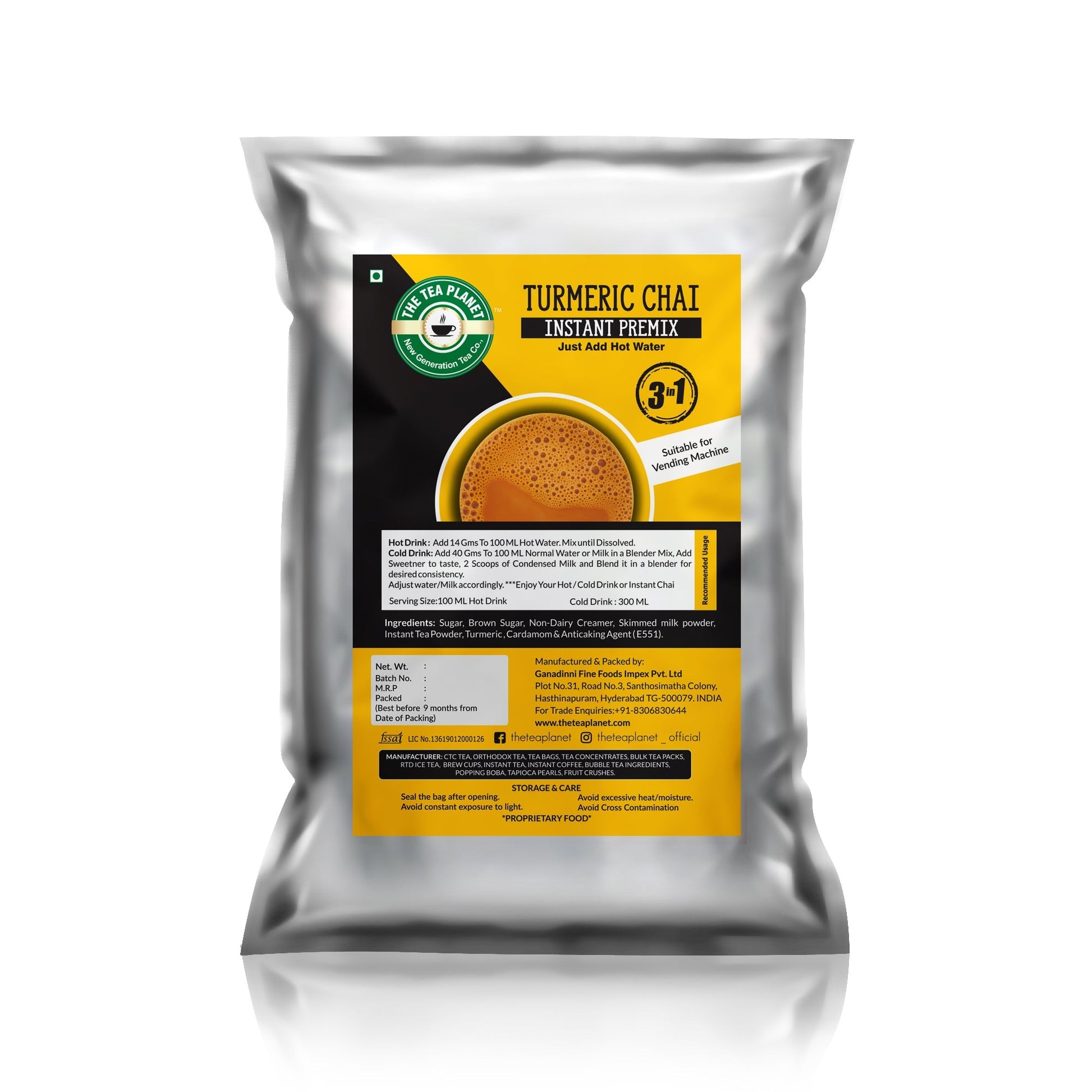 The Tea Planet Turmeric Chai Instant Premix