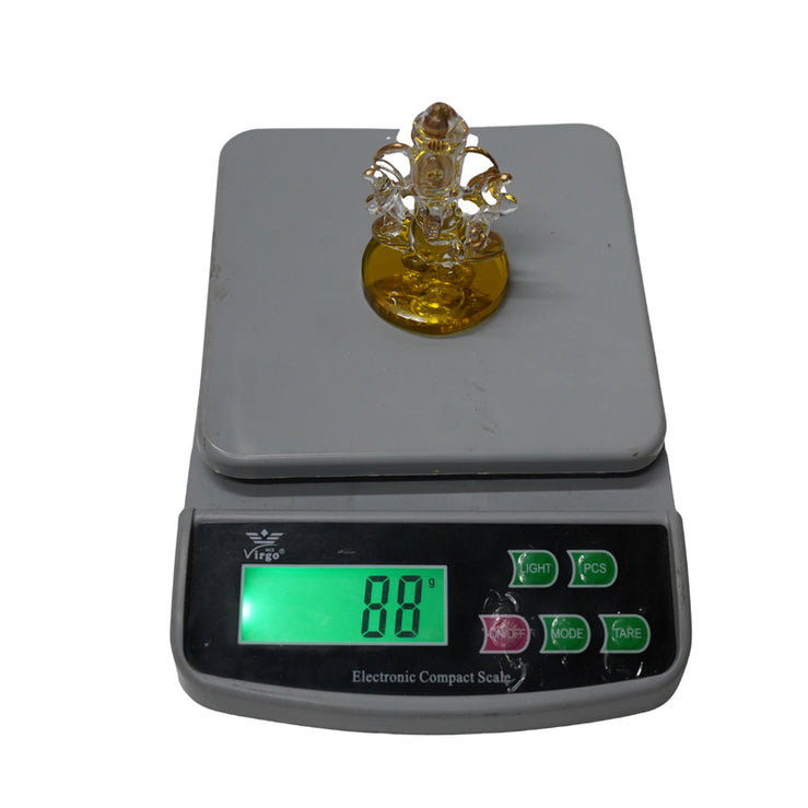 Glass Ganesh Idol for Home Decor & Gift