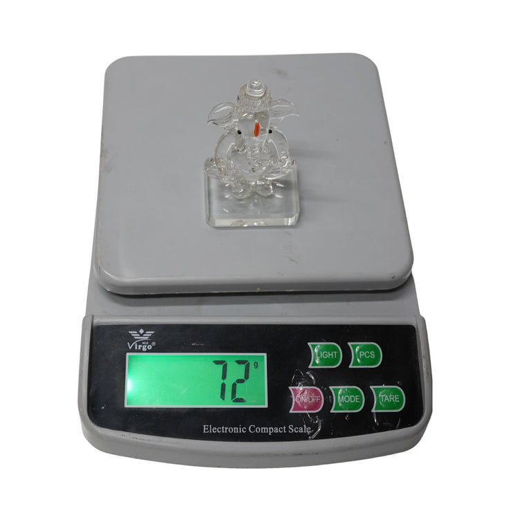 Decorative Glass Ganesh Murti for Gift & Puja