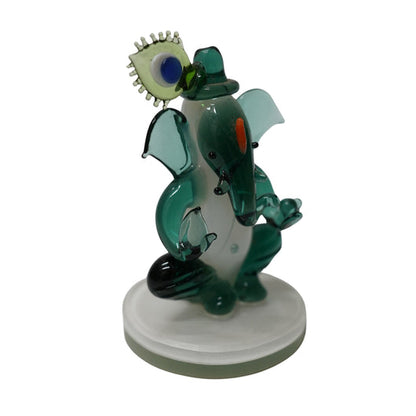 Handcrafted Glass Ganesh Statue for Decor