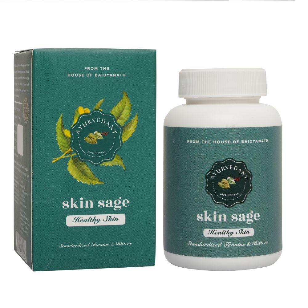 Baidyanath Jhansi Ayurvedant Skin Sage Capsules