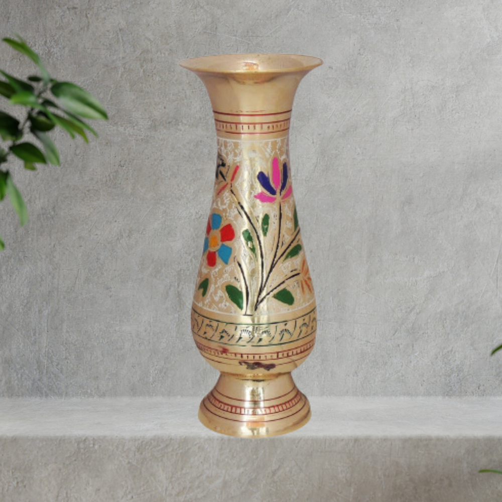 Brass Flower Pot Vase