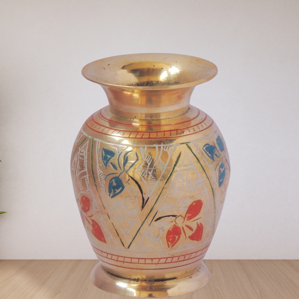 Brass Flower Pot Vase