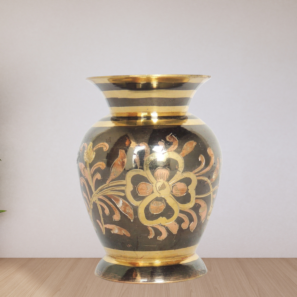 Brass Flower Pot Vase