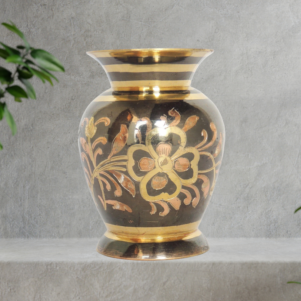 Brass Flower Pot Vase