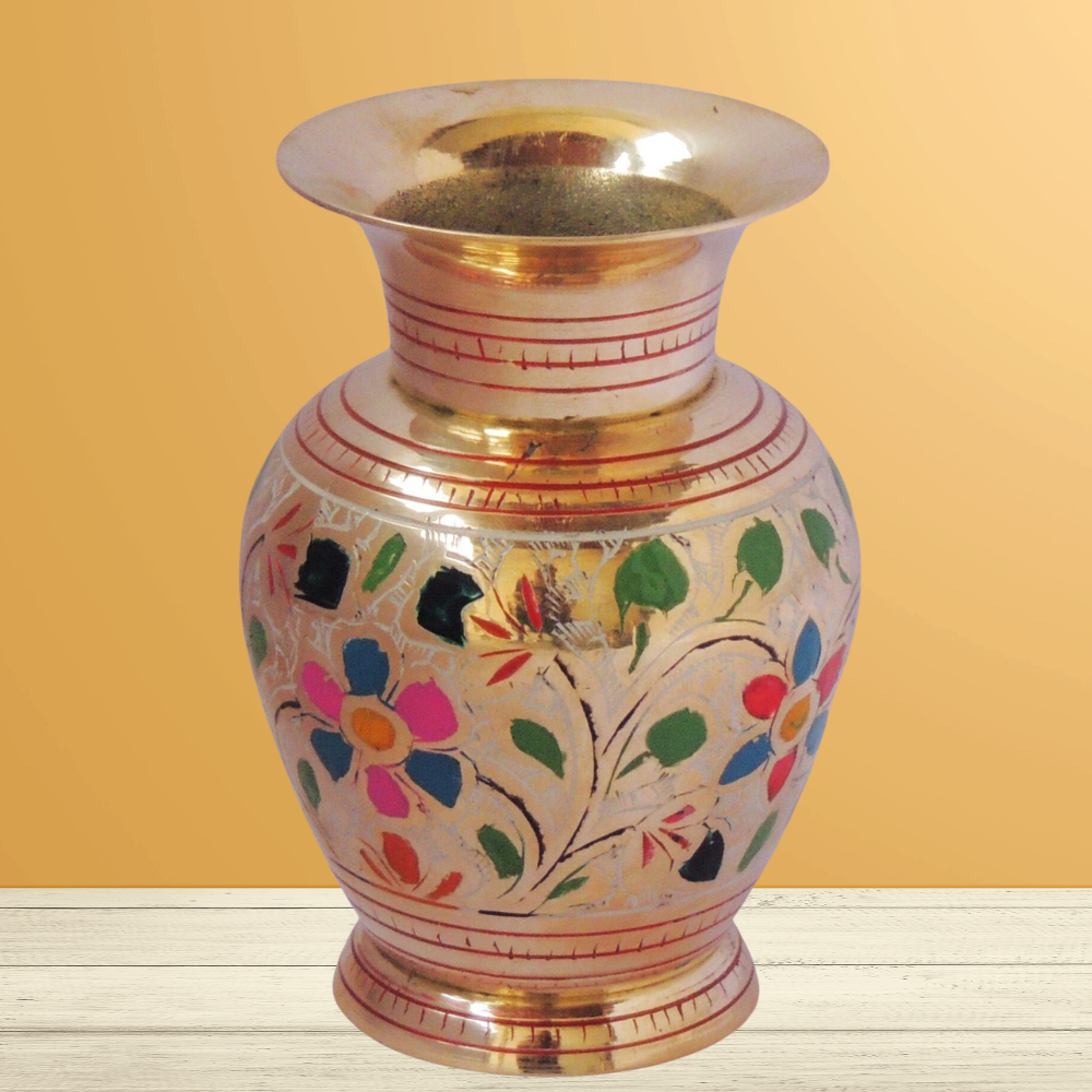 Brass Flower Pot Vase