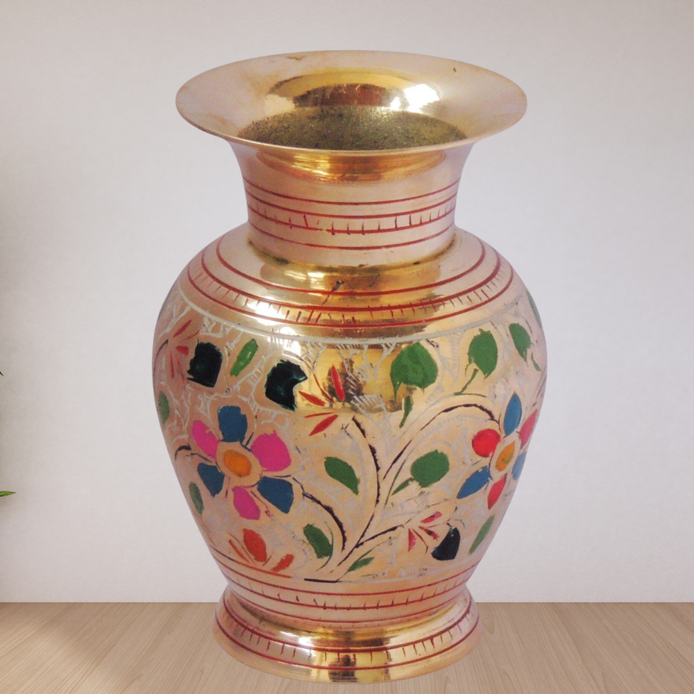 Brass Flower Pot Vase