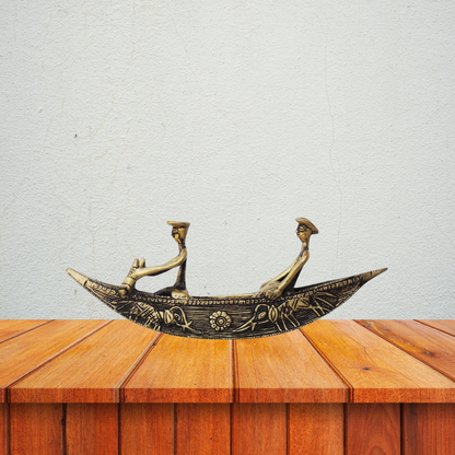 Brass Boat Statue