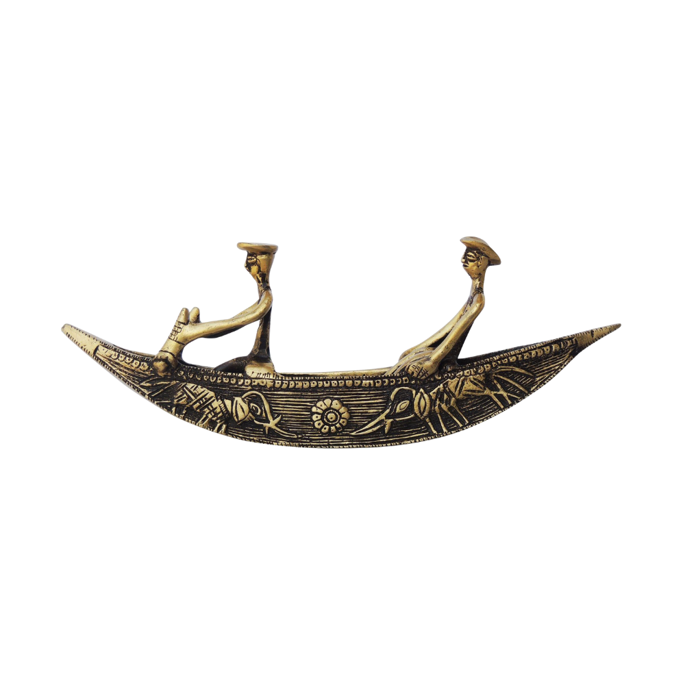 Brass Boat Statue